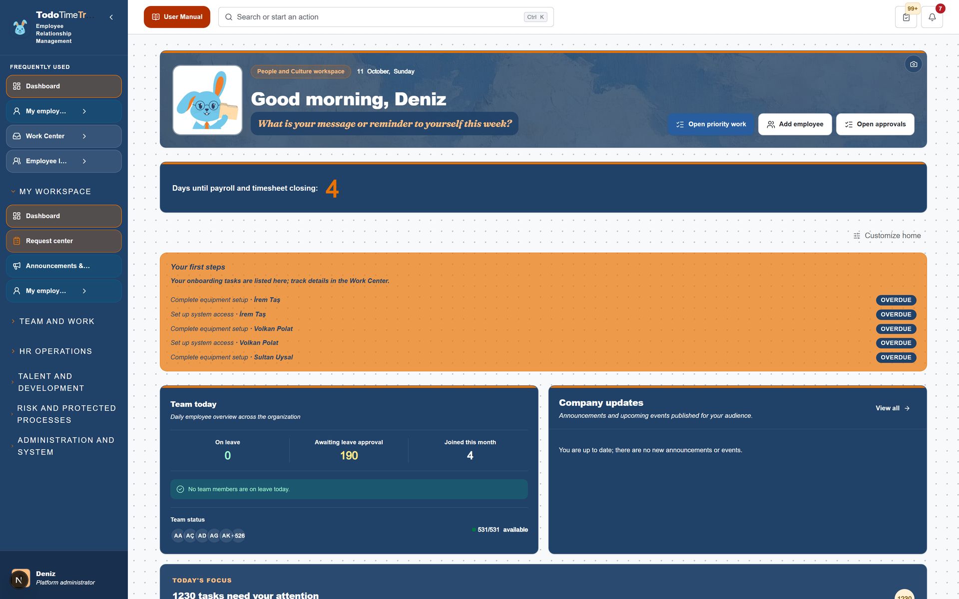 menu screenshot